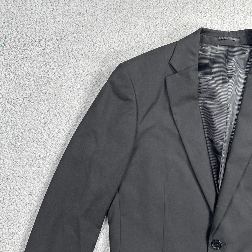 Giorgio Fiorelli Blazer Men 40R Black‎ Superlux Super Fine 150 Dual Vent Jacket